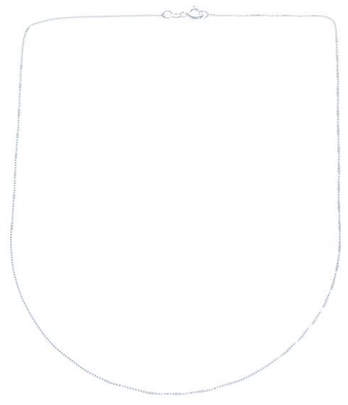 Sterling Silver 16" Italian Box Chain Jewelry Necklace KX120883